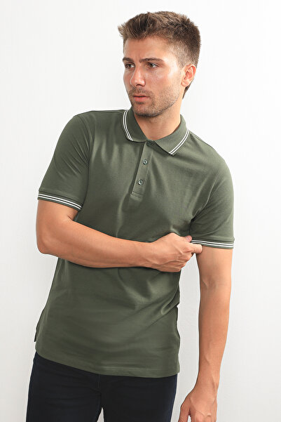 F&K Μπλουζάκι με γιακά πόλο από 100% βαμβάκι