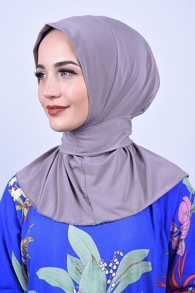 Gültopu Eşarp & Şal Дамски шал с хиджаб и яка с копче за врата - норка