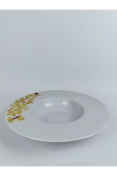 Kütahya Porselen Diamond Series Porcelain Patterned 27 cm Pit Pasta Presentation Plate