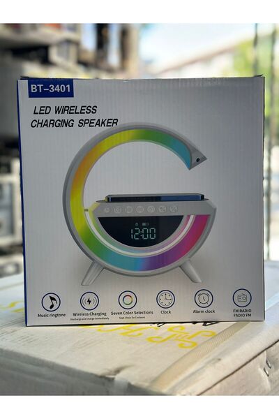 peakaks Akıllı Gece Lambası Speaker Bluetooth Hoparlör Kablosuz Şarj Rgb Masa...