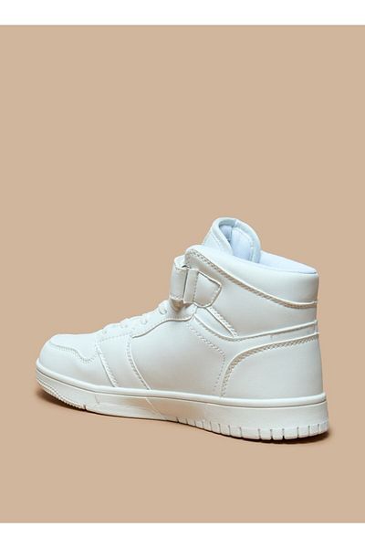 Oaklan by Shoexpress Panelled High-Top Sneakers with Hook and Loop Closure