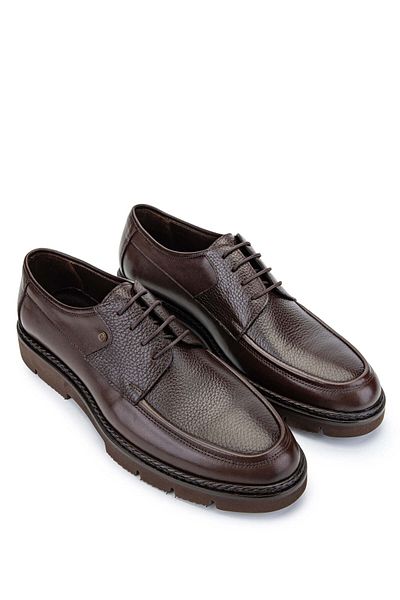 Tamer Tanca Men's Brown Genuine Leather Casual Shoes