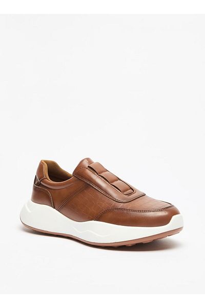 Duchini Men's Textured Slip-On Sneakers