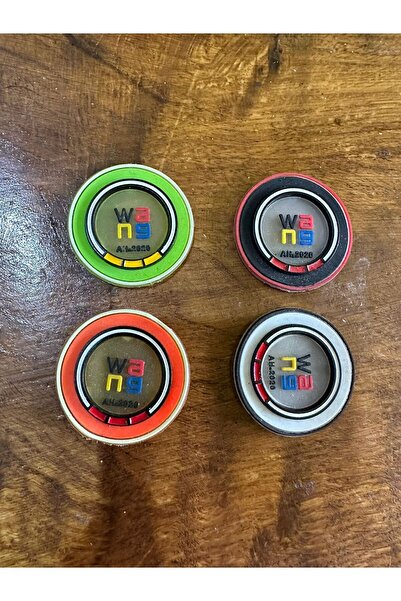 Gönülden Tasarım SET DE 4 INELURI DE SILICON COLORATE CU INEL DE OȚEL 4X4 CM