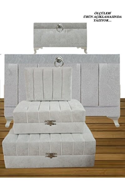 Sonem Çeyiz Sandık Gelin Damat Bavul Çanta Nişan Çeyiz Sandığı 5li 0543