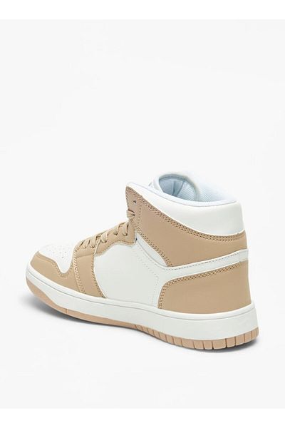 Oaklan by Shoexpress Color Block High Heeled Sneakers with Lace-Up Closure