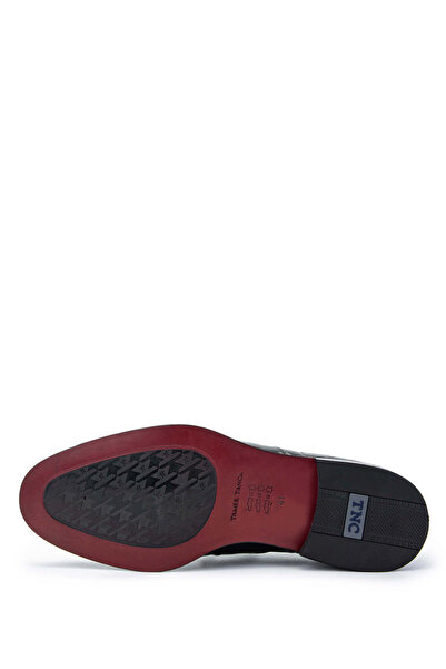 Tamer Tanca Genuine Leather Black Crocodile Men's Loafer Shoes