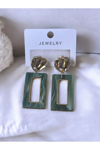 NAİFTAKIAKSESUAR Women's Colorful Acrylic Geometric Earrings