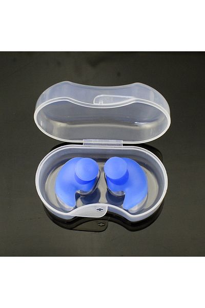 Sportface سدادات أذن للسباحة من السيليكون باللون الأزرق Sf-w13