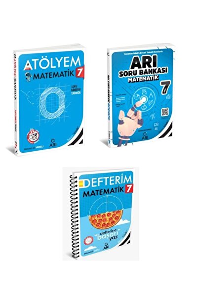 Arı Yayıncılık 2025 BASIM 7.SINIF MATEMATİK ATÖLYEM -DEFTERİM -SORU BANKASI S...