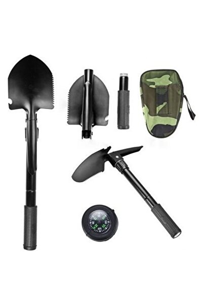 Genel Markalar Kombine Portatif Tahkim Edevatı - Katlanır Kazma Kürek Seti