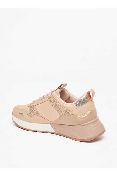 Celeste Women's Monogram Print Sneakers with Lace-Up Closure