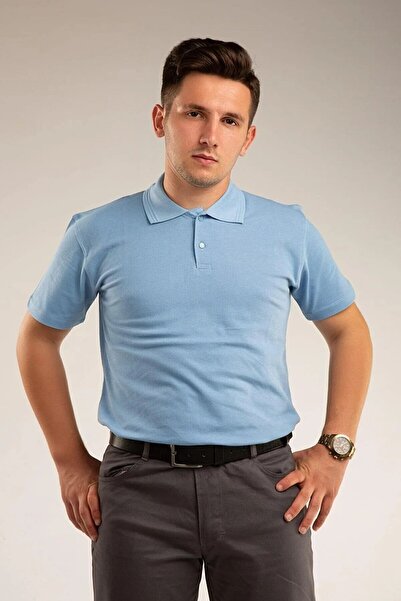 nacar çarşı Μπλουζάκι Unisex με κοντό μανίκι και λαιμόκοψη πόλο σε μπλε χρώμα