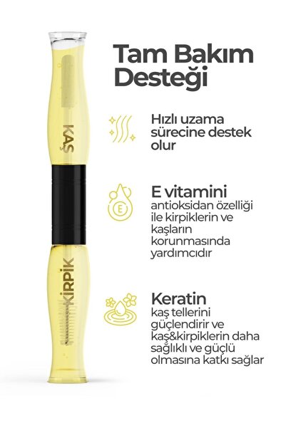 Milleunenuits Valide Sultan Eyebrow & Eyelash Care Serum with Keratin, Vitamin E and Natural Oil 20 ml