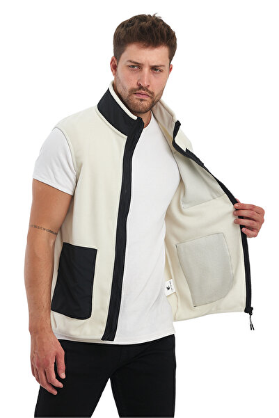 Adams Двоколірний полярний жилет без рукавів для чоловіків - 3 кишені Comfort Fit