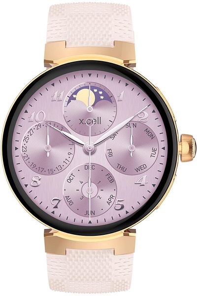 X.Cell Zohra 2 Smart Watch for Android & iPhone, 1.32” TFT, 7-Day Battery, Calls, Fitness Tracker, Grey