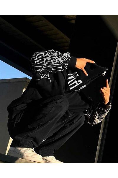 Style Fashion Ζακέτα Unisex με στάμπα Spider