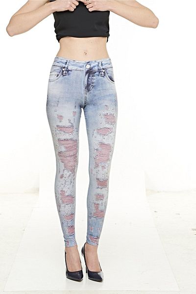FSM1453 Blugi de damă cu imprimeu Trend Leggings Colecția de vară 4851-2-3-4-5-6-7 Jean Leggings