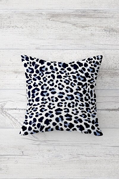 Fortuna Deer and Leopard Patterned Hidden Zippered Throw Pillow Cover Sofa Pillow Cover Set (4 Pieces)