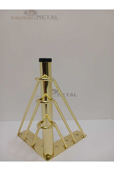 Baykan metal Tel 15 Cm Dekoratif Metal Kanepe Koltuk Ve Mobilya Ayağı Gold