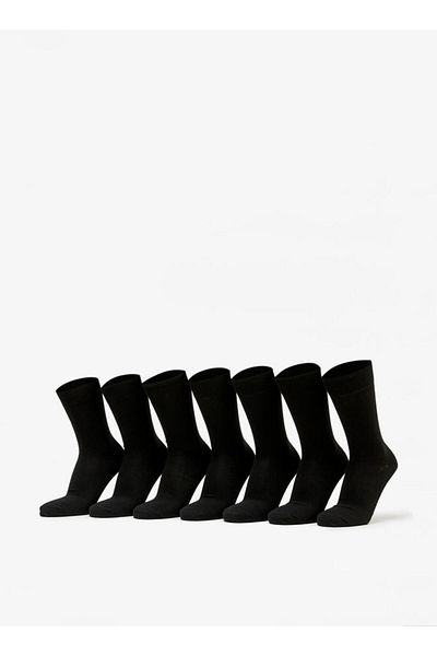 LBL by Shoexpress Solid Calf Length Socks - Set of 7