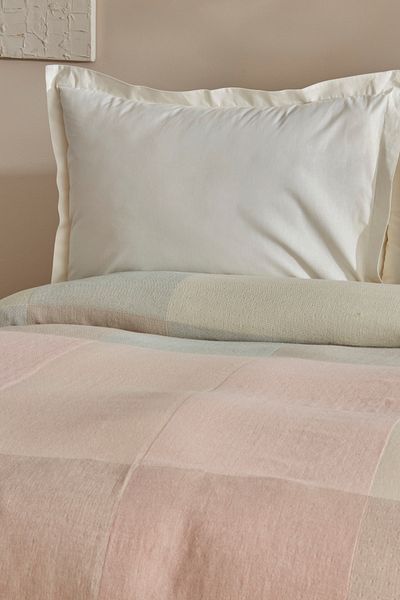 Karaca Home Cube 100% Cotton Double Muslin Pique Pink