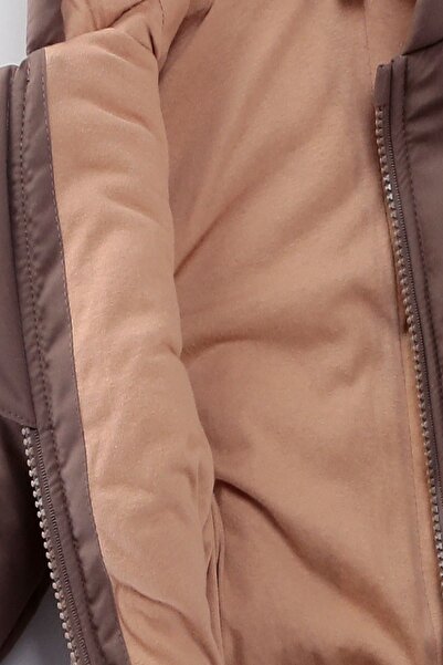 Genel Markalar YENİ Trend Bebek Sevimli Ayı Figürlü Kışlık Kürklü Patik-Eldivenli Kapüşonlu Kozmonot-Astronot Tulum