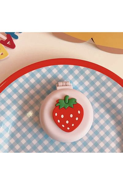 synshop Kawai Korean Japanese - Strawberry Strawberry Easy Hair Detangling Brush Comb (from Abroad)