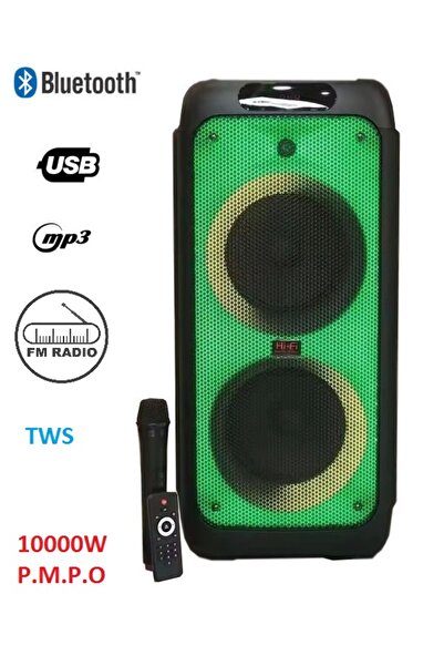 JUNGLEE Süper Bass Büyük Boy Bluetooth Hoparlör Led Işıklı Hoparlör Kablosuz ...