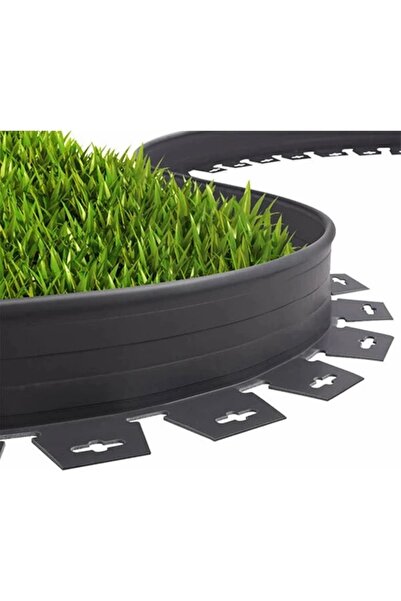 dekorafence Çim Ayırıcı Esnek Plastik Çim Sınırlayıcı Bordür Taş Toprak Ayıra...