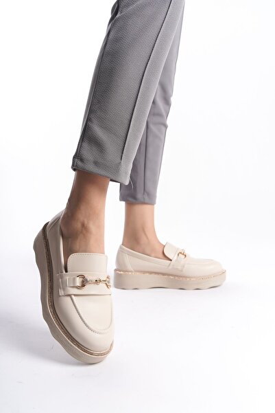 Limeo Pantofi de damă Mocasin Mocasin Ocazional cu talpă înaltă, cu bijuterii din metal