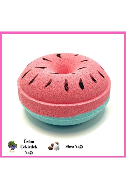 Body Boon Karpuz Donut Köpüren Banyo Topu 170 Gr, Banyo Bombası & Karpuz Kokulu