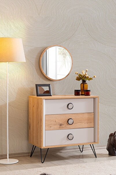 Setay Şifonyer, Dolunay Aynalı 3 Çekmeceli Şifonyer