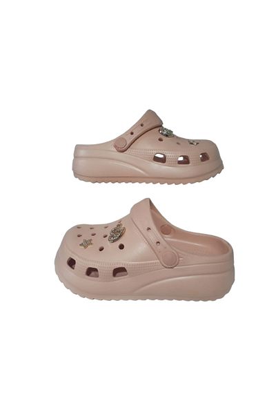 Akınal Bella Orthopedic Sole Salmon Stone Girls' Slippers - Akb32-659