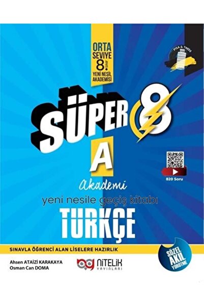 Nitelik Yayınları Nitelik 8. Sınıf Türkçe Süper Akademi Soru Bankası Nitelik ...