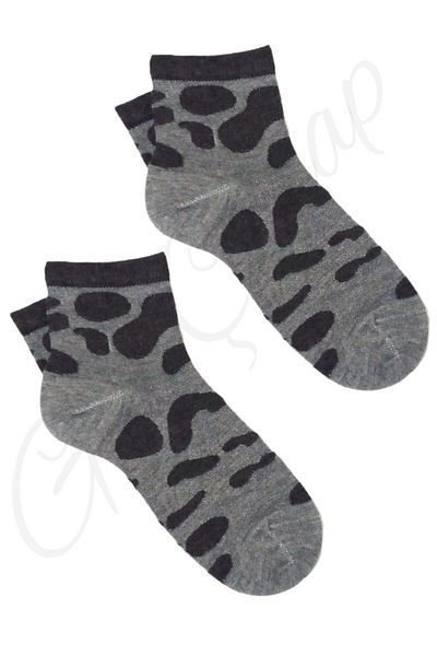 GÇO 2 Pairs Bamboo Half Socks Patterned Women's Socks Set