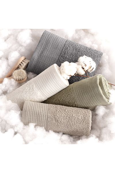Güvenal Σετ πετσετών προσώπου Ada Softline 4 τεμαχίων - 50*90 βαμβάκι |   Σετ πετσετών & πετσετών |   Σετ πετσετών |   Προίκα