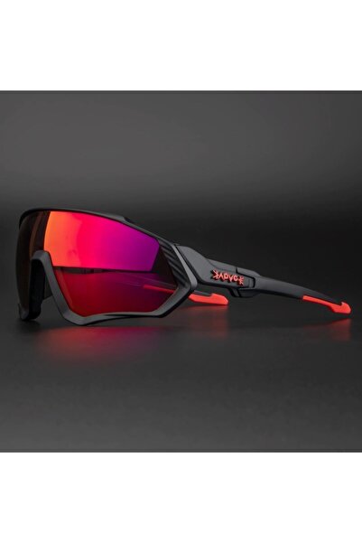 KAPVOE Typhoon Değişebilir 5 Lens Mtb Polarize Bisiklet Spor Dağ Kayak Gözlüğü