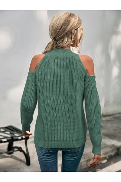 citystyle Pulover din tricot Thessaloniki cu design elegant fără umeri