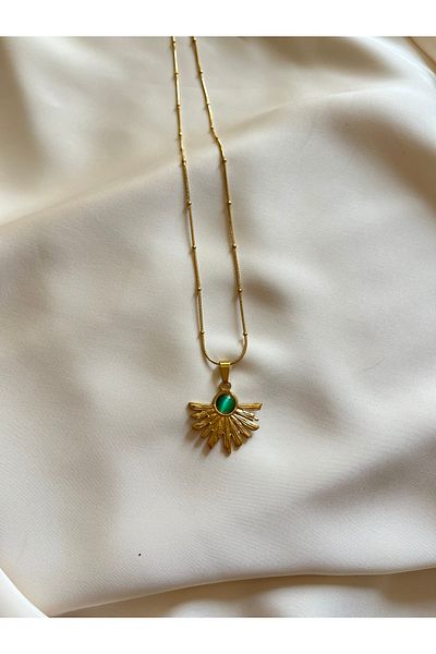 Limerence STEEL LEAF NECKLACE