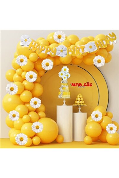 MFM مجموعة بالونات عيد ميلاد سعيد بطابع ديزي من إيفا