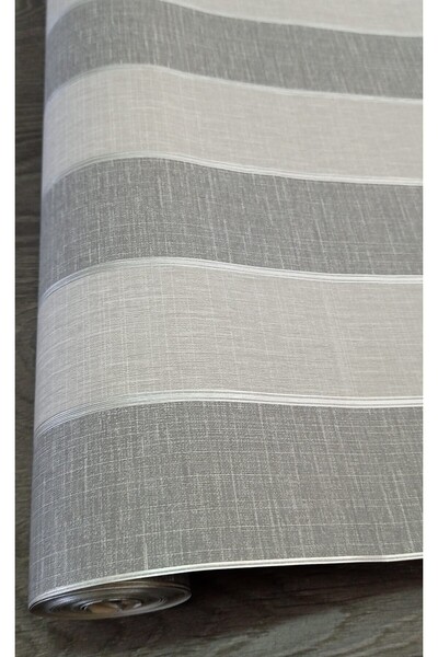 Oskar Çizgili Desenli Dekoratif Silinebilir Duvar Kağıdı (53cm Genişliğinde 10 Metre Uzunluğunda)