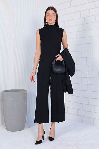 Melike Tatar Black Jacket Jumpsuit 32-9357