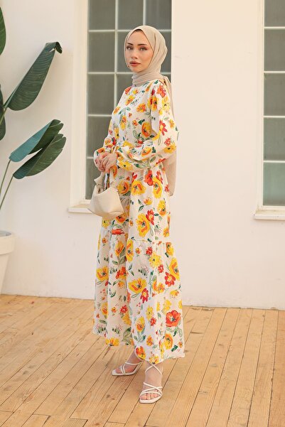 Moka Shopin Mokashopin Textured Linen Dress - Ecrucian 10073.1778