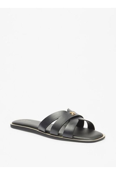 Flora Bella by Shoexpress Flora Bella Logo Accent Slip-On Sandals