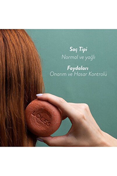 Lole's Katı Şampuan Ve Saç Kremi, Normal Ve Yağlı Saçlar Için Argan Yağı, Hasar Onarımı , %99 Doğal, 100g