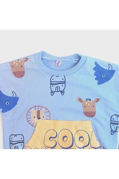 Alingo Animal Printed Children's Tracksuit Set
