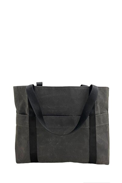 Motto boutique Füme Grisi Kanvas Çanta