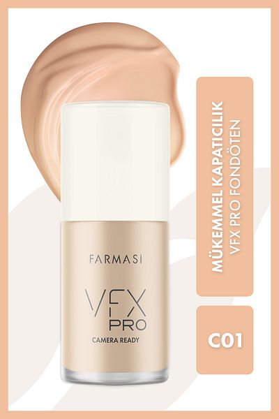 Farmasi Vfx Pro Camera Ready Foundation C01 30 ml