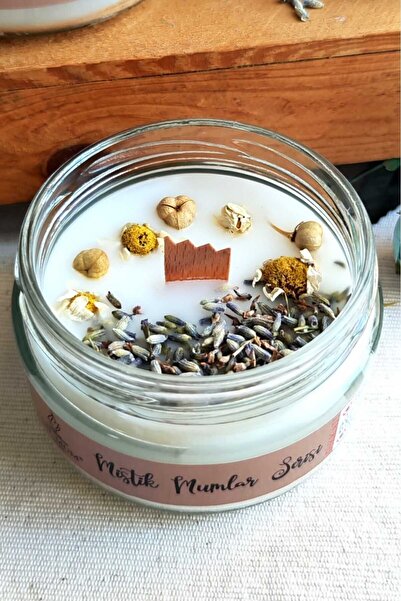 Nil Mum Aromaterapi Arınma Mum Lavanta Ve Üzerlik Tohumu Papatyalı 300 gr